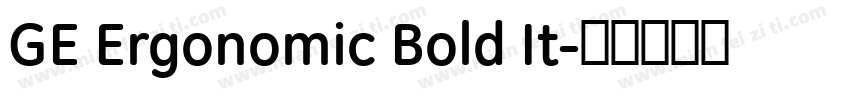 GE Ergonomic Bold It字体转换